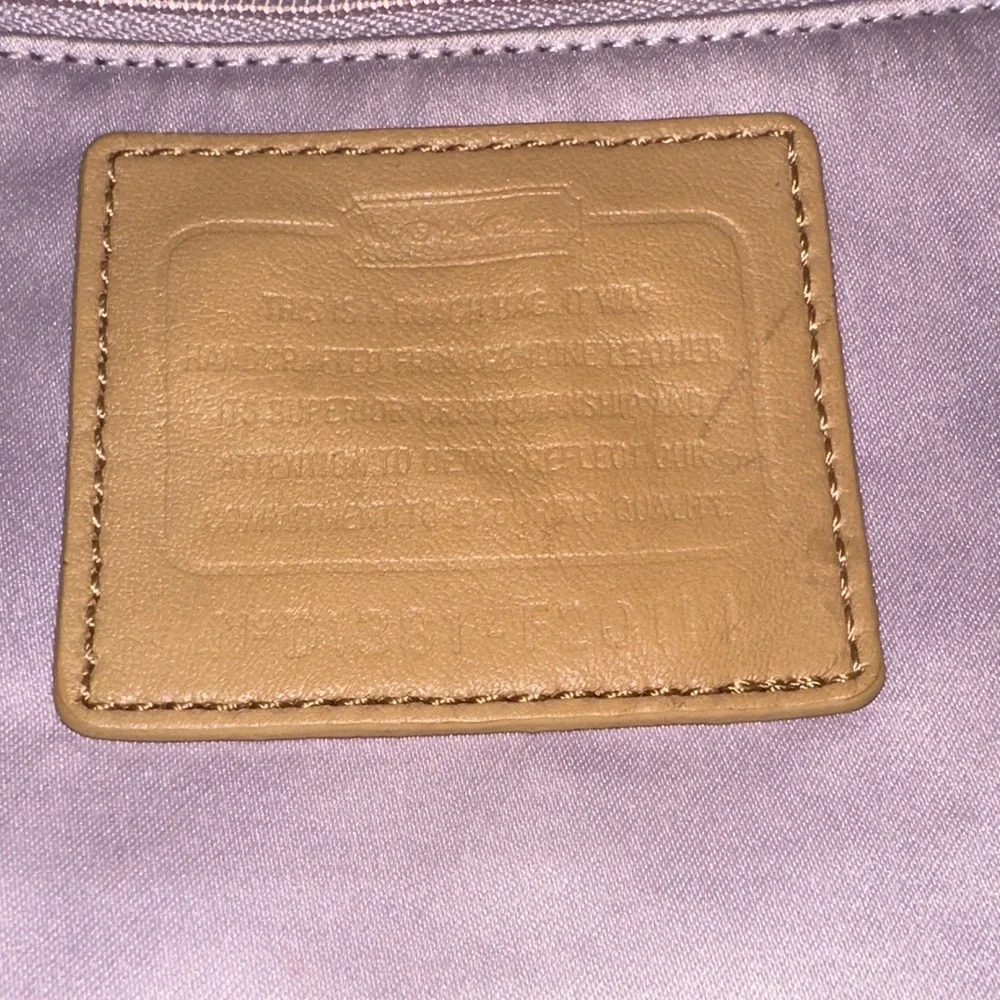 Coach Tan Leather Shoulder Bag
